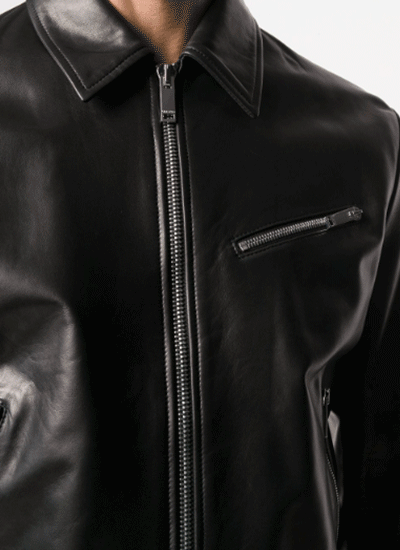 How to wear a biker jacket Valentino VLTN Cropped Biker Jacket Prada Long-Sleeve T-Shirt Gucci Classic Chinos Grenson Lace-Up Sneakers