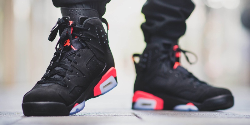 air jordan 6 on feet