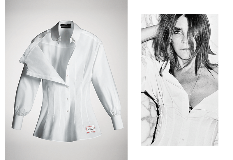 A TRIBUTE TO KARL LAGERFELD : THE WHITE SHIRTS PROJECT” Farfetchで