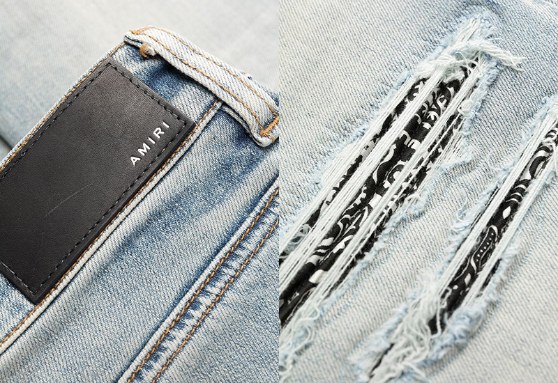 Custom bleached jeans Amiri - ayanawebzine.com
