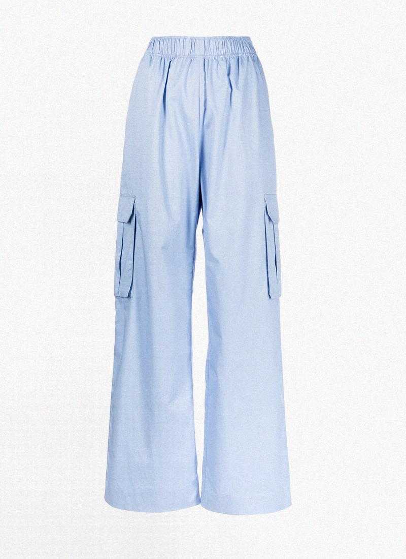 Buy Tally Weijl Blue High Waist Cargo Jeans With Chains online