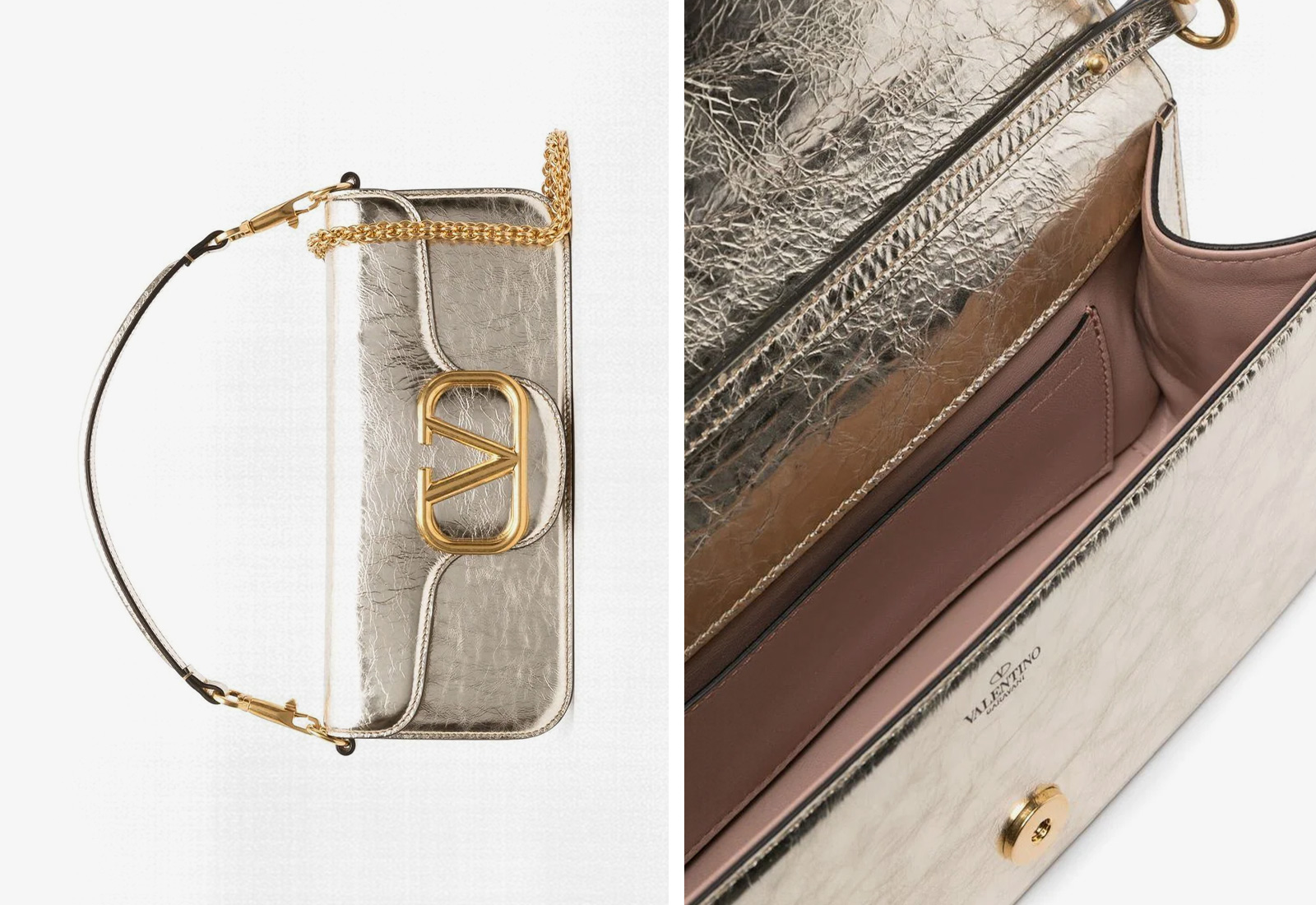 Metallized Arena leather Le Cagole XS bag Balenciaga | Ratti Boutique