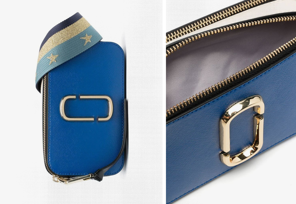 MARC JACOBS: The Americana Snapshot leather bag - Blue