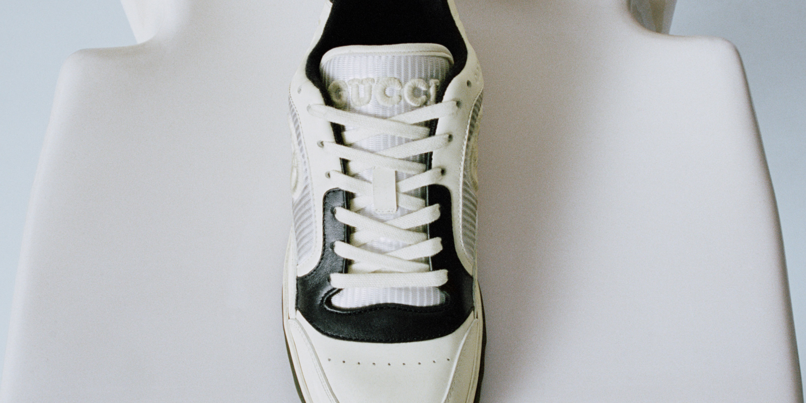 Gucci Men's Gucci Run Sneaker, Beige, Leather
