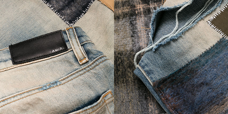 Step 1.1: Real vs fake Amiri jeans wash tags