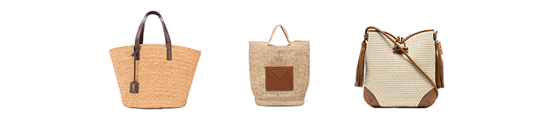 Luxury Designer Straw Handbag Tote Global Chic Resort Bag》Red