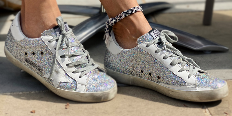 Women's Fashion Stylish Glitter Lace Up Platform Sneakers Shoes Size 5-10 NEW 