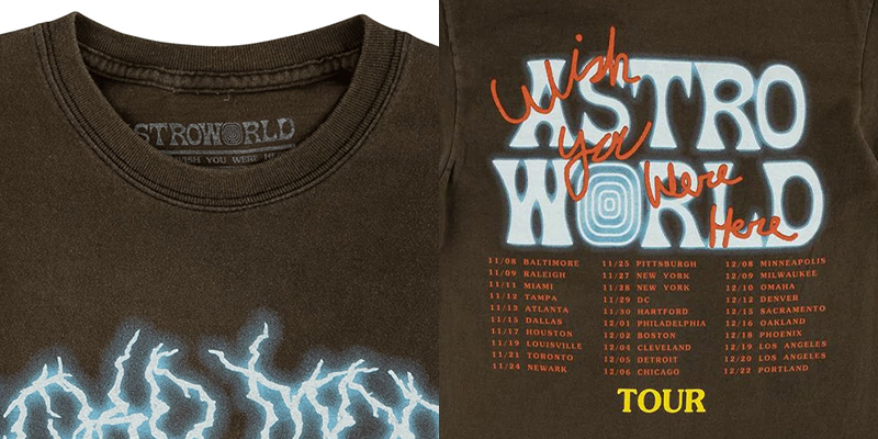 Travis Scott AstroWorld Tour Oversized T-Shirt - Travis Scott Merch