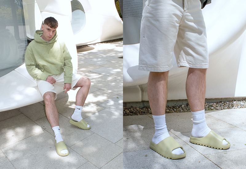 Men's outfit yeezy slides  Slides outfit, Yeezy slides outfit
