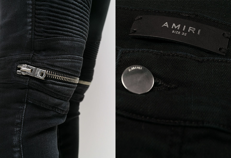 Step 1.1: Real vs fake Amiri jeans wash tags