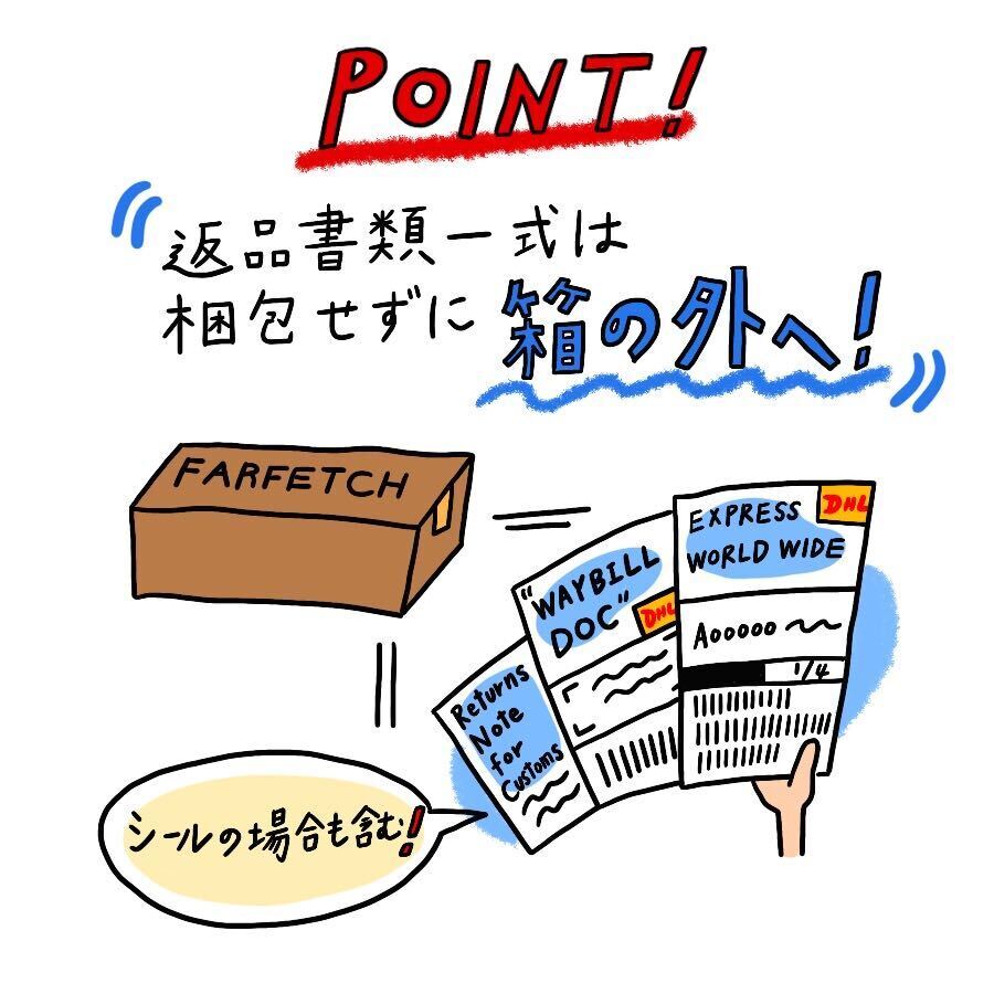 Farfetch ショッピングガイド - 返品シリーズ「2．返品作業編」